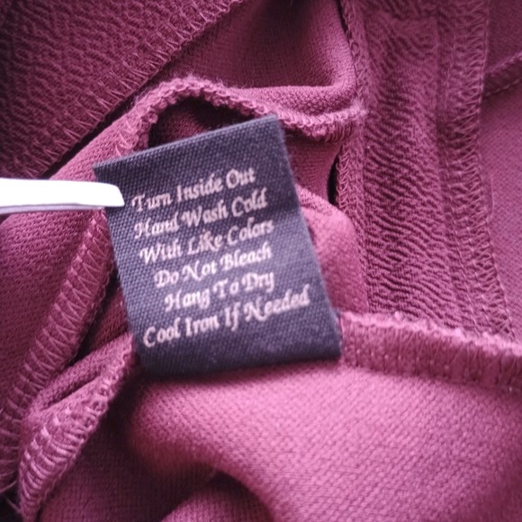 Mine Biker Style Jacket Women's Size Large Maroon Lightweight - Picture 5 of 7